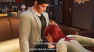 Godmother encounter in 3D hentai preview