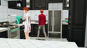 mature mom catches stepson jerking, offers sex help 😈