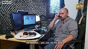 river bitch parody with two slutty cops in wild action.