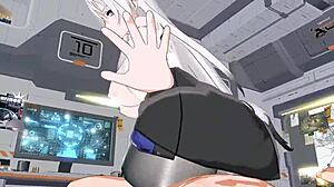 3D Animation Deep Space Eye Gengchen Female Position Riding Clothes Five Piece Doujin Animation