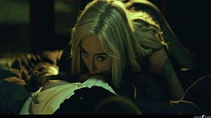 Unreal! Lexi Lore and Melody Marks turned carnal by a mysterious creature in wild scissoring action!