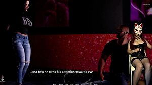 Stripper gives blowjob in deep eve 7 game