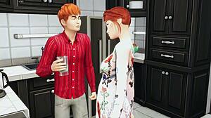 mature mom catches stepson jerking, offers sex help 😈