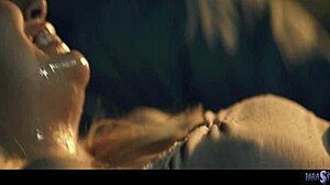 Unreal! Lexi Lore and Melody Marks turned carnal by a mysterious creature in wild scissoring action!