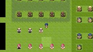 tanned girl natsuki in hentai game ep 40, milking machine makes her pregnant pussy squirt multiple times 😍