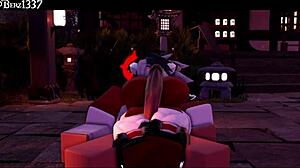 Succubus Thighjob in 3D Hentai