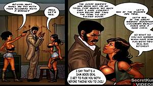 true dick pt 6 - threesome with horny ebony girls and giant bbc sheriff in prison