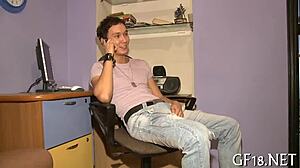 Petite teen seduces boyfriend's friend for nasty cash sex