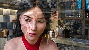 Exploring Fashion Business Episode 3 Part 19 with Wild FFM Threesome in Public