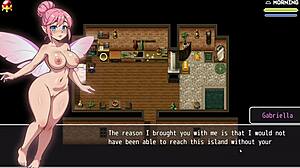 Lost lagoon harem hentai game ep 2 cute girl with huge tits fell in the bathtub and exposed her wet pussy