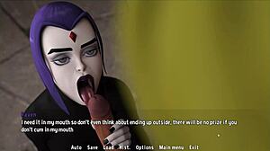 Did raven make sanji swallow his own cum?