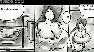 giantess growth breast expansion animated comic compilation 2
