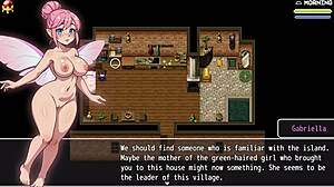 Lost lagoon harem hentai game ep 2 cute girl with huge tits fell in the bathtub and exposed her wet pussy