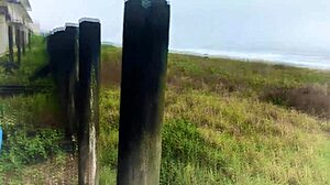 Milf Shocked by Unexpected Public Anal Creampie  