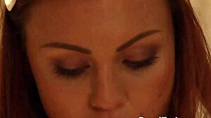 yo, check this lesbian slave in chains giving a sensual massage to her dominant madame! 🔥💋