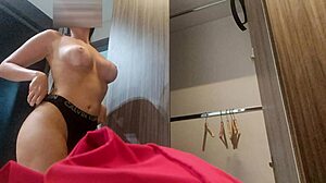 hidden camera catches hot stepsister in leggings