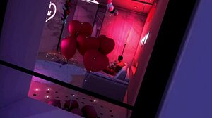 Slutty waifu surprises her boyfriend for a romantic night on valentines day