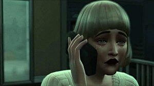 scream 1996 intro remade in sims 4 for a spooky halloween twist