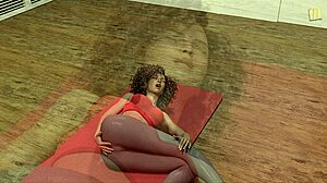 Gorgeous Gina teases pussy in yoga pants for big city thrills