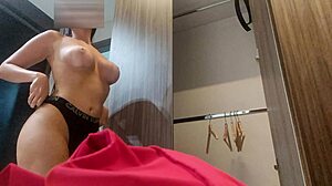 hidden camera catches hot stepsister in leggings