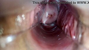 Intense Orgasm Captured Inside Vagina with Close-Up Speculum View