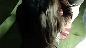 Crossdresser hooks up with small 18+ woman in wild nature setting for curvy action