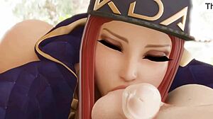 akali's perfect body getting fucked with big tits and ass