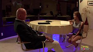 Sugar Daddy Gets Sloppy Blowjob From Trophy Wife After Work Every Day