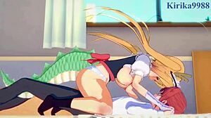 Tohru And Kobayashi Experience Intense Futanari Sex With Deep Emotions