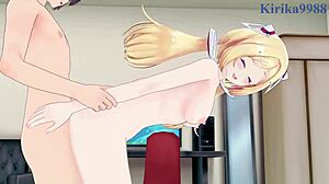 aki rosenthal and ouro kronii engage in intense creampie sex in hololive vtuber hentai