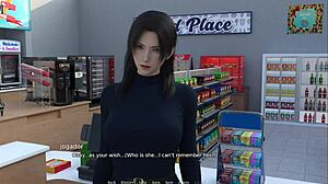 Getting a handjob behind the counter