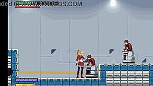 cute blonde hentai babe entangled in steamy group sex