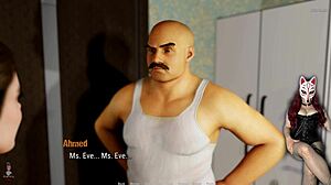 Tales from the Deep Eve 3: Brunette Milf in Corset Gives Rough Handjob to Old Neighbour!