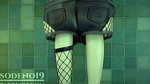 cartoon hentai action in wild 3d video clip