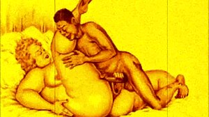 I really like this vintage illustration, it's quite erotic