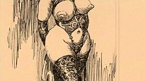 Have you seen these vintage erotic drawings from anime hentai collections?