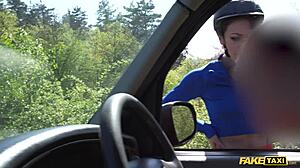 fake taxi sexy female cyclist fucked by big cock!!