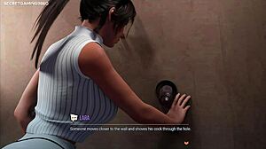 lara croft busty slut deepthroats huge bbc at glory hole