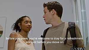 Hot Columbian babe gets surprise visit in apartment by Barbie Rous!