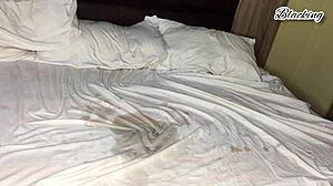 Horny pregnant woman enjoys sensual massage