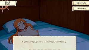 nami is stripping in this hentai game!