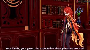 Damn! Mavuika's hot sucking and fucking in Jean's office POV fantasy!