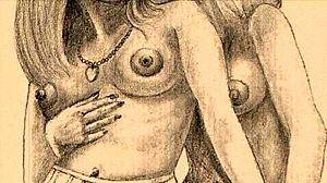 Have you seen these vintage erotic drawings from anime hentai collections?