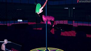 Morrigan Table Dance Halloween Special On Sheer Fantasyking3