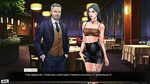 Muscular young character with big cock in nude gameplay scene