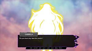 Half succubus faps to milf redhead futa cock