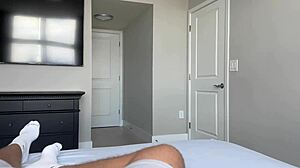 Using Little 18+ Step Sister’s Pussy for Intense Jerk Off Action.