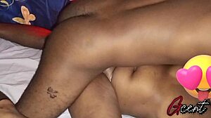 Ebony Couple Goes Wild with Tight Pussy and Monster Cock in Homemade Missionary