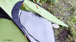 Spot a Masturbating Babe at Music Festival Camping