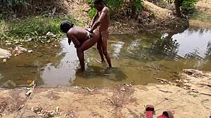 Fuck My Thick Pussy In The River With Big Black Cock
